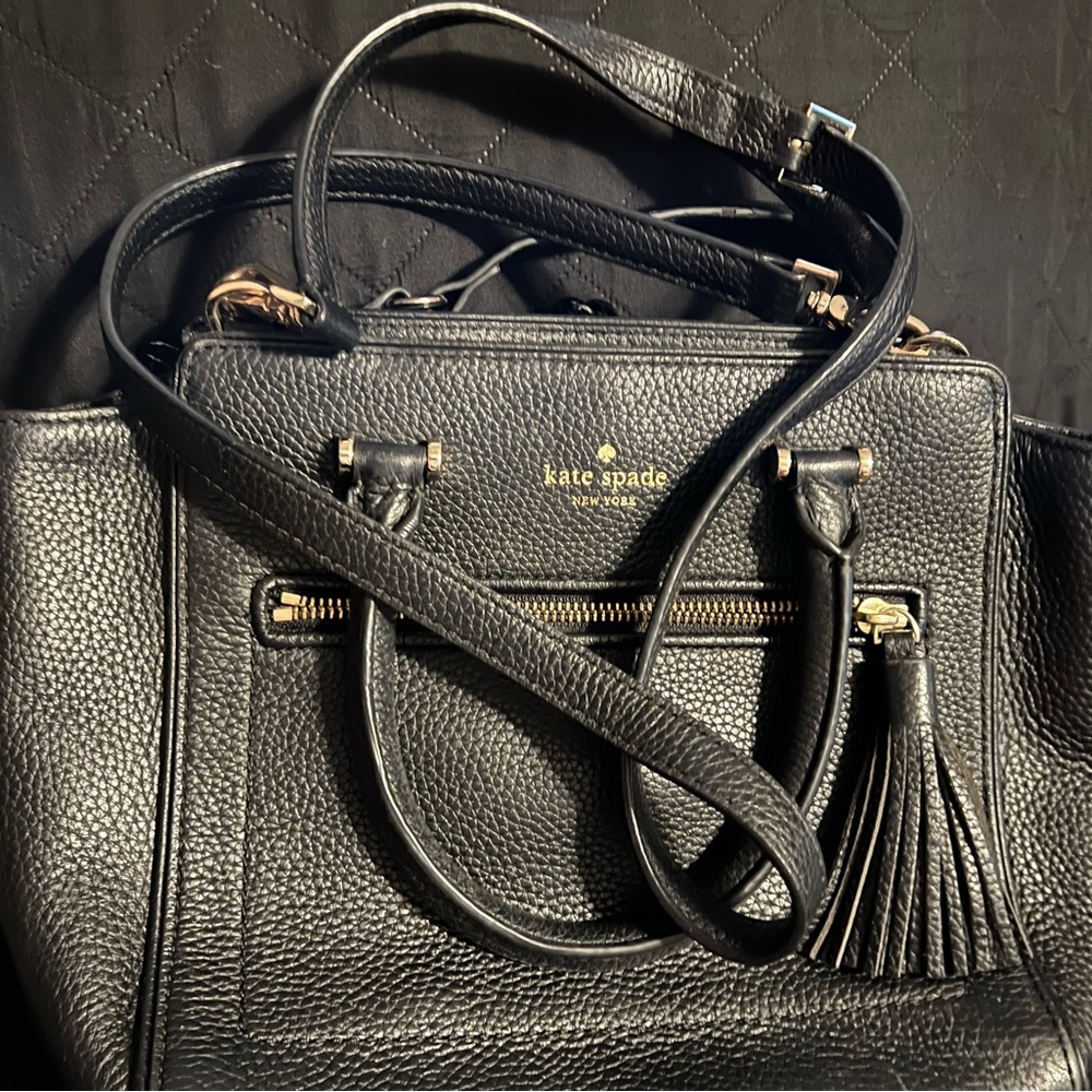 Kate spade black leather purse
